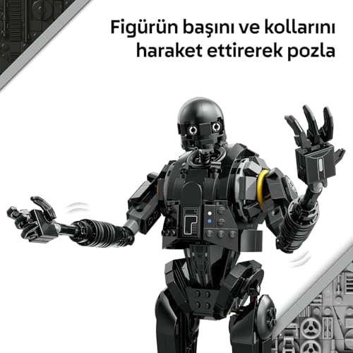 LEGO Star Wars K-2SO Güvenlik Droidi 75434 – 10 Yaş ve Üzeri Çocuklar için Andor Temalı Koleksiyonluk Sergileme Oyuncağı, Hayranlara Yaratıcı Hediye Fikri (845 Parça) - Görsel 7