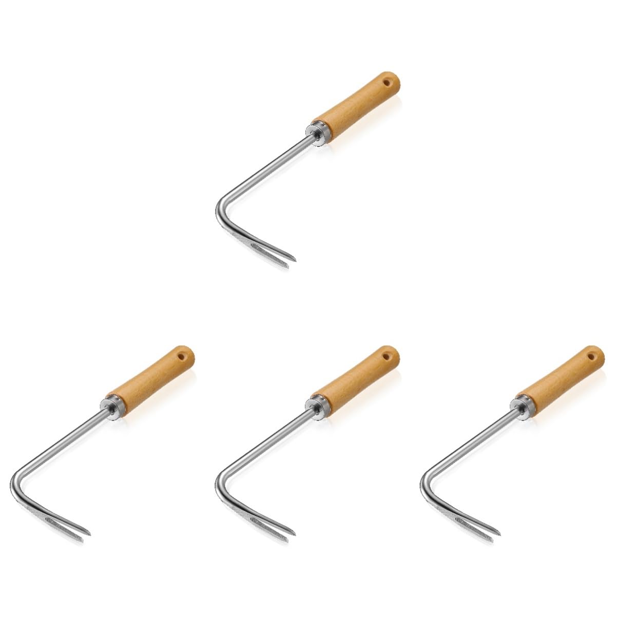 BESTonZON 4 Stück Jätwerkzeuge DEELLERS Jäter Rasen Anlage entfernen entwurzeln multifunktionales Unkrautjätgerät manuelles jäten werkzeug Tragbares Garten -Unschleifer -Werkzeug Eisen