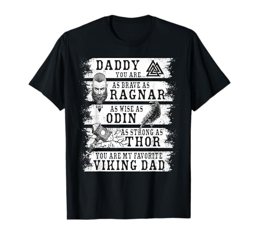 Retro Norse Mythology & Viking Saying - Best Viking Daddy T-Shirt