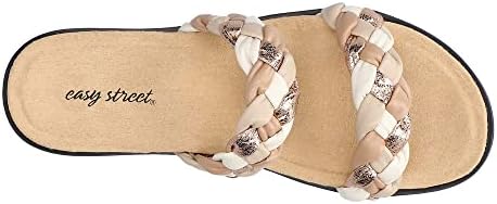 Easy Street Women's Susi Slide Sandal, Natural Multi Woven, 6 | Image 1