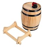 Gatuida Barril de Vino de Roble con Soporte Decorativo para Bebidas Casa para Vino y Cerveza Único para Decoración de Bar y Almacenamiento Cocina