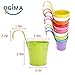 OGIMA 10 Piece Metal Iron Hanging Flower Pots,Multicolor