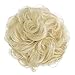 Produktbild PRETTYSHOP Haarteil Haargummi Hochsteckfrisuren Brautfrisuren Voluminös Gelockt Unordentlich Dutt Platinblond G18A