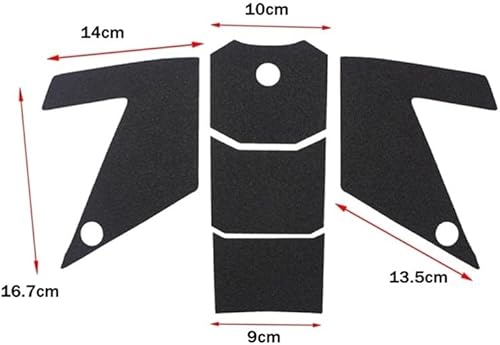 Miniatura 7 de Protector de rodilla lateral para tanque de gasóleo, combustible para motocicleta, adhesivo antideslizante para TRK502X TRK 502 X 2018 2019 2020 2021