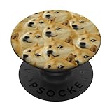 Doge Dog Funny Meme Dogecoin PopSockets Standard PopGrip