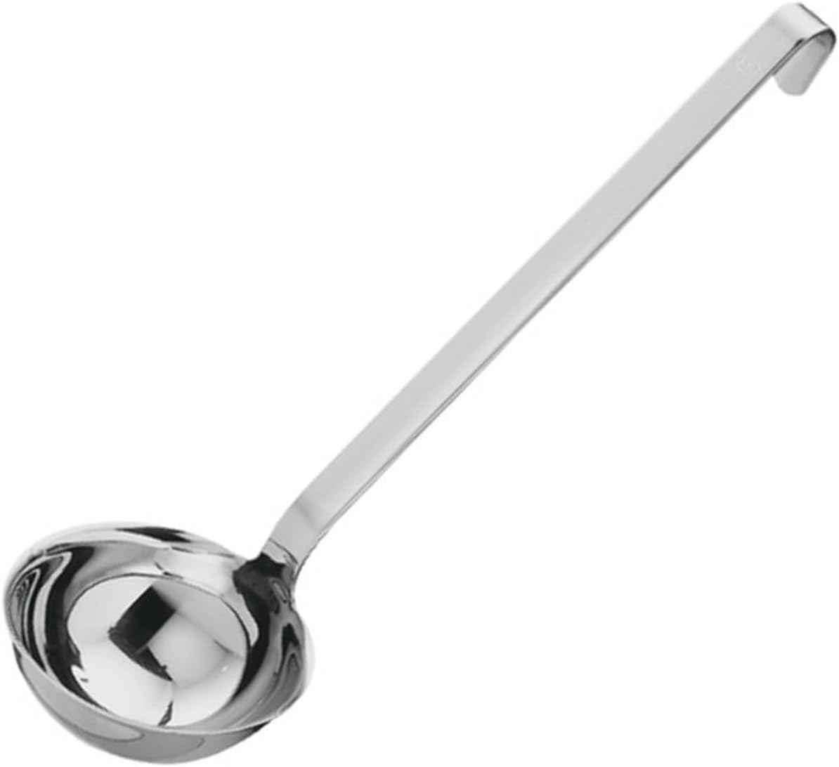 Rösle Stainless Steel Hooked Handle Ladle with Pouring Rim, 4.1-Ounce (10008)