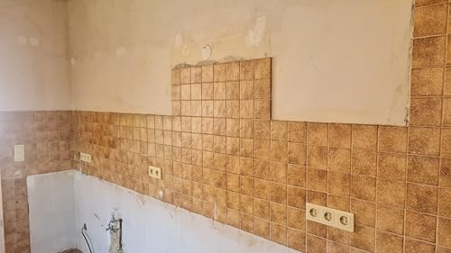 Baufan Fliesen-Speziallack 3 in 1 weiß seidenmatt - Fliesenlack Badezimmer, Küche und Innen-Wohnräume, Fliesenfarbe für Deckanstrich, Grundierung & Versiegelung