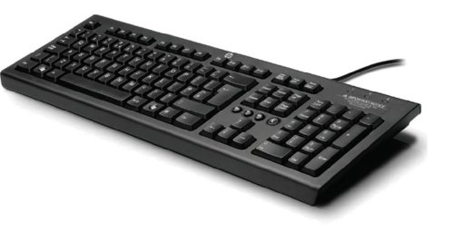 HP 672647-033 tastiera USB QWERTY Inglese UK Nero
