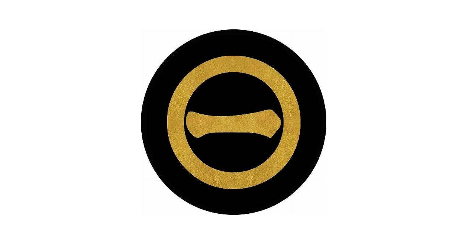 ⑦【未使用】丸一家紋牌　金星　未開封　背黄牌　25mm　金文字花牌　丸一紋入り ⑦【未使用】丸一家紋牌 金星 未開封 背黄牌 25mm 金文字花