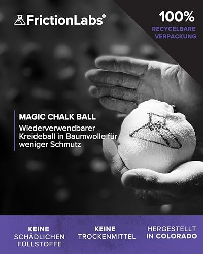 Friction Labs Magic Chalkball - Premium Kreideball für Klettern, Gewichtheben, Gymnastik und Bowling - Saubere Gym Chalk – Ansicht 2