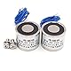 Namvo 2pcs KK-P25 / 20 8KG Saugmagnetmagnet DC 12V Heben Halten Elektromagnet Elektromagnete