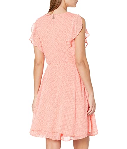 Image of Tommy Hilfiger Women's Sleeveless Surplice Neck Chiffon Belted Midi Dress