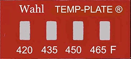 WAHLInstruments 101-4-420F Mini Four-Position Temp-Plate, 420, 435, 450 and 465 degrees F (Pack of 10)