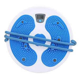 Elektronische Calorieën Tellende Taille Draaiende Fitnessplaat, met Afslankmassagefunctie en Inclusief Trekkoord