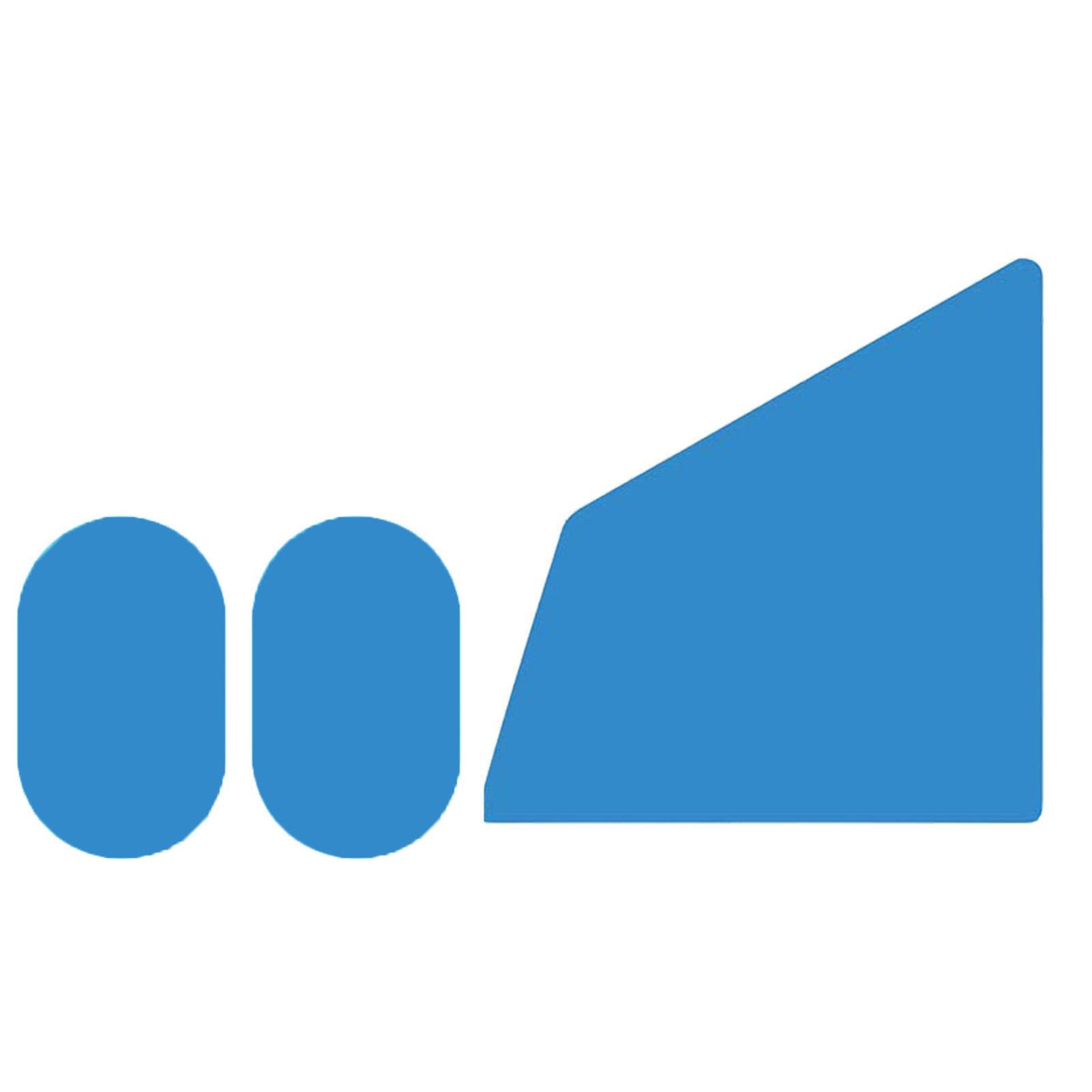 KASTWAVE Rearview Mirror Rain Film - Blue Car Rearview Mirror Rain Protective Film | Anti-Fog Rainproof Sticker | Automotive Exterior Accessories for Cars,Trucks,Bus