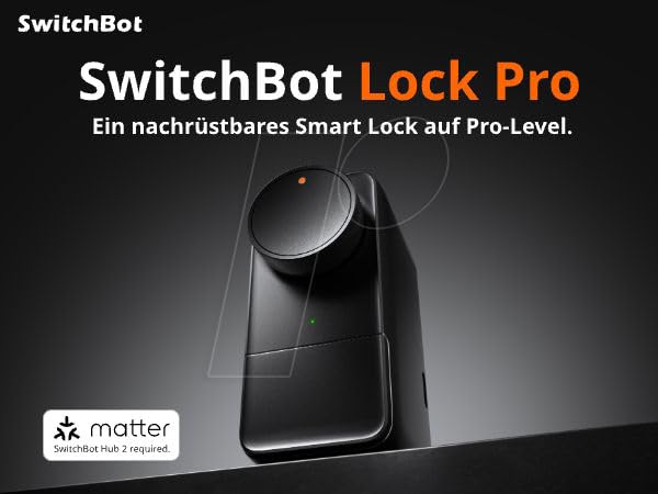 SwitchBot Smart Lock Pro elektroniczny zamek do drzwi, czarny