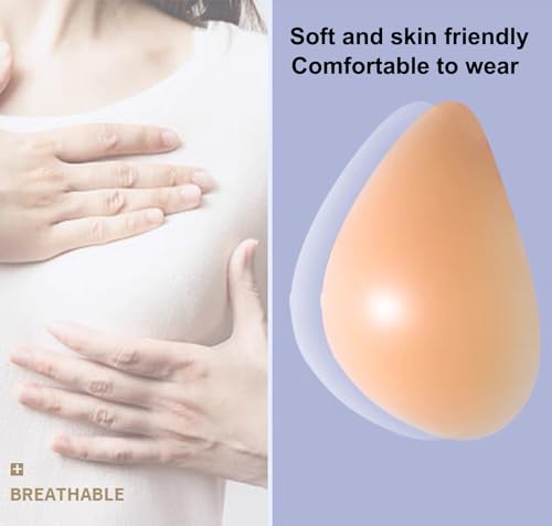 Triangle Silicone Breast Form Mastectomy Prosthesis Concave Bra Enhancer Insert One Piece3