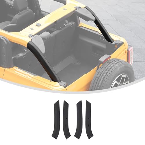 Linskip Roll Bar Protector Covers Fit for 2021-2024 2025 Ford Bronco 4 Door Accessories, D-Pillar Paint Protection, Roll Bar Guards for Bronco Exterior Accessories