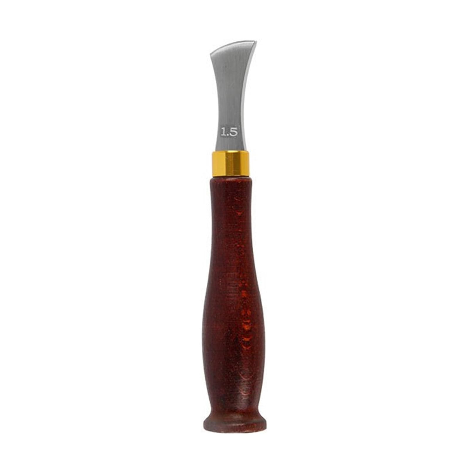 Jazuaiao Edging Creaser 1.0-2.5mm Stainless Steel Leather Edging Tool Wood Handle for Leathercraft Leather Beveler