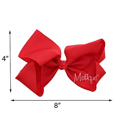 Pinza lazo extra grande para cabello, 8 pulgadas, rojo miniatura 2