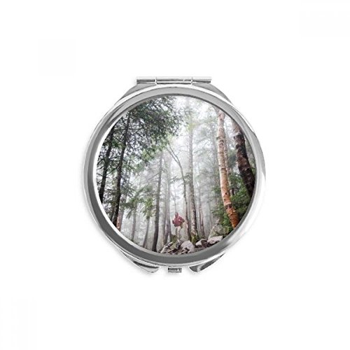Miroir sciences forestières de poche, petit cadeau nature original pour femme et voyageuse