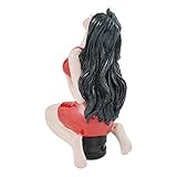 Temzzer Weighted Shift Knob Red Stick Shifter Knob Resin Funny Car Stick Shift Handle for Most Manual Automatic Vehicles