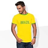 World of Football Player Shirt Brasilien Ronaldinho gelb - M