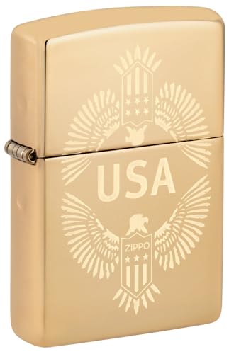 Encendedor Zippo Bolsillo Latón Pulido miniatura 1