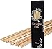 PEFSO 10 Inches Natural Rattan Reed Diffuser Sticks, Essential Oil Aroma Replacements Stick for Home, Office, Spa and Bed Room (White, 60)