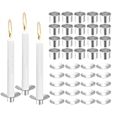 【Einzigartiges Design】: Stellen Sie Ihren eigenen Kerzenständer aus Holz, Beton, alten Gegenständen, Flaschen oder Vasen her. Gestalten Sie Weihnachtspyramiden, Schwibbögen, Adventsgestecke, Tischdekorationen und Lichterbögen nach Ihren eigenen Vorstellungen. Kerzenhalter für stabkerzen schützen Ihren Holzkerzenhalter vor Hitze und Wachs und die Kerze kann sicher gehalten werden.