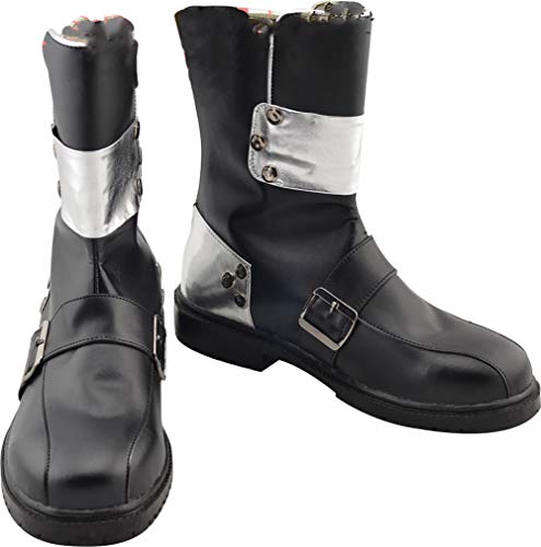 GSFDHDJS Cosplay Bottes Chaussures for Sword Art Online Kirito Kirigaya Kazuto Black Cover