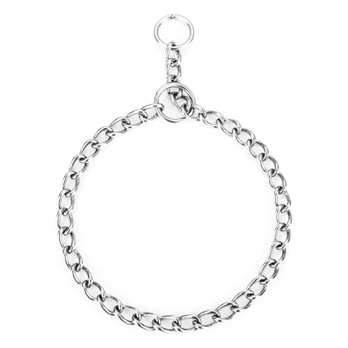 GWAWG Collare per cani in acciaio inossidabile, anti-tiro, in metallo,