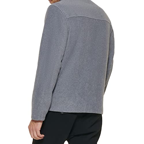 Tommy Hilfiger Mens Classic Zip Front Polar Fleece Jacket, Light Grey, Large Us #TOP1