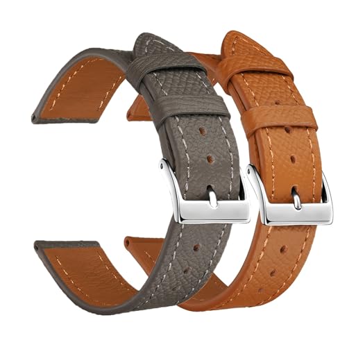 Correas de reloj cuero EDVTK35 antialérgicas de vaca para sustituir bandas rotas 2