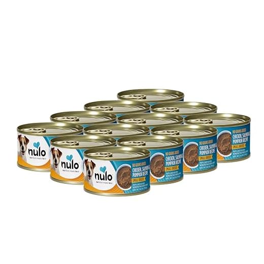 Nulo Grain-Free Small Breed Wet Canned Puppy & Dog Food, Chicken, Salmon, and Pumpkin, 2.8 Ounce, 12 Cans