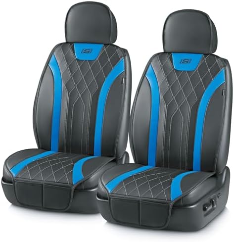 Skechers MAX Cushioning Car Seat Covers,Memory Foam Leather Car S...