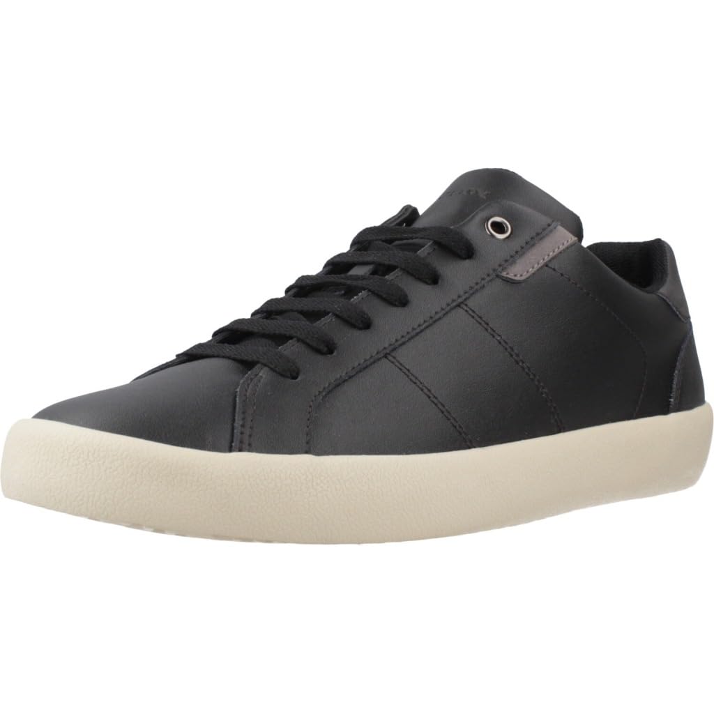 Geox Men's U Affile ASneaker, Black, 6.5 UK
