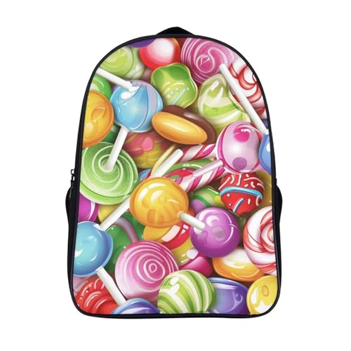 Mochila escolar anime Lollipop con estampado 3D infantil y bolsa de viaje para niños