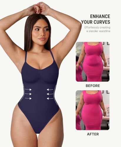 Image of FeelinGirl Shapewear Bodysuit for Women Tummy Control Body Shaper Going Out