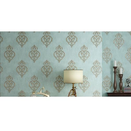 VALER 壁紙シール はがせる 53cm*6m おしゃれ 北欧 壁紙の上から貼れる カラー22 壁紙 補修 厚手 無地 防水 賃貸 花柄 クロス 洗面所 玄関 リビング 超簡単DIY 不織布 壁紙シート 花柄 立体 賃貸OK 織物調 ベージュ ウォールス