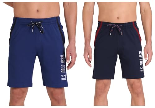 Image of U.S. POLO ASSN. Mens Comfort Fit Solid I668 Shorts (Pack of 2)