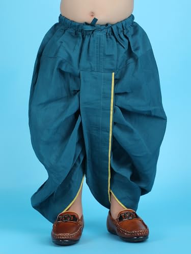 Image of POLKA TOTS Pure Cotton Traditional Dhoti Kurta Set for Baby Boys, Toddlers & Kids | Soft and Breathable Cotton Ethnic Dress for Festivals and Weddings | Traditional Elegant Indian Festive Clothing