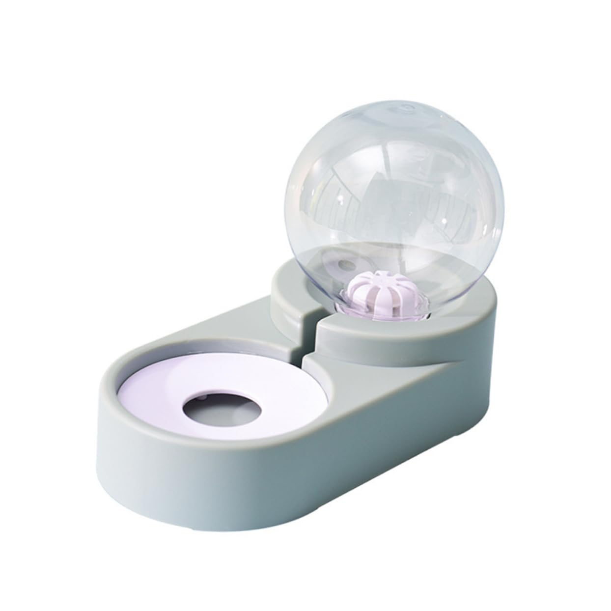 Haustier Wasserspender mit Doppelnapf, Automatischer Trinkspender Pet Blau | Sichere Konstruktion, Kippsicher, für Heim und Zoofachhandel, Einzigartiges Design als Dekoratives Element