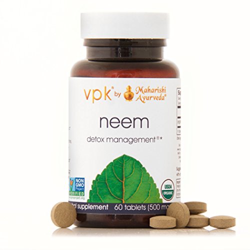 Organic Neem | 60 Herbal Tablets - 500 mg ea. | Natural Blood