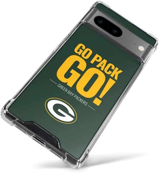 Skinit Clear Phone Case Compatible with Google Pixel 7a - Officially Licensed NFL Green Bay Packers Team Motto Design
