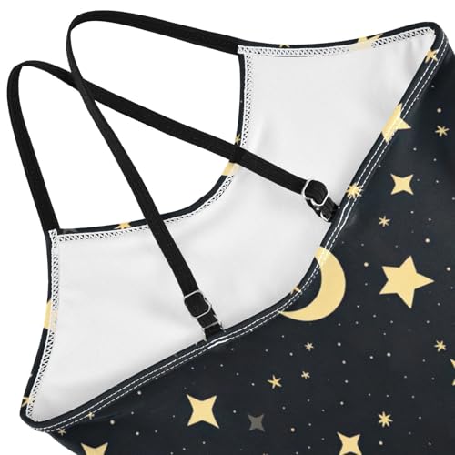 Stars and Moon Girls One Piece Swimsuit Beach Swimwear 208540274