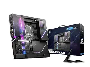 MSI MEG Z690 GODLIKE DDR5 Motherboard, E-ATX - Supports Intel 12th Gen Core Processors, LGA 1700 - DDR5 Memory Boost 6666+MHz/OC