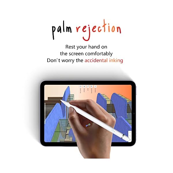 LRSNCU iPad Stift, Apple Pencil mit Neigung, Palm Rejection und magnetischer Haftung, iPad Pencil kompatibel mit 2018… – Bild 6