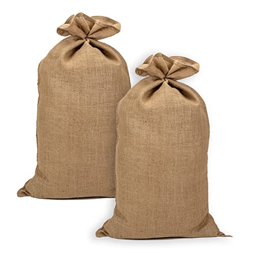 La Cordeline ACJN28PAL-L2 Lot 2 Sacs Pommes de terre Toile de Jute 60x105 cm, 305 gr/m2, 50kg Naturel Cover