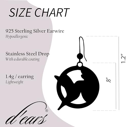 Hummingbird Earrings by d'ears Non-Tarnish Sterling Silver French Hook Ear Wire2